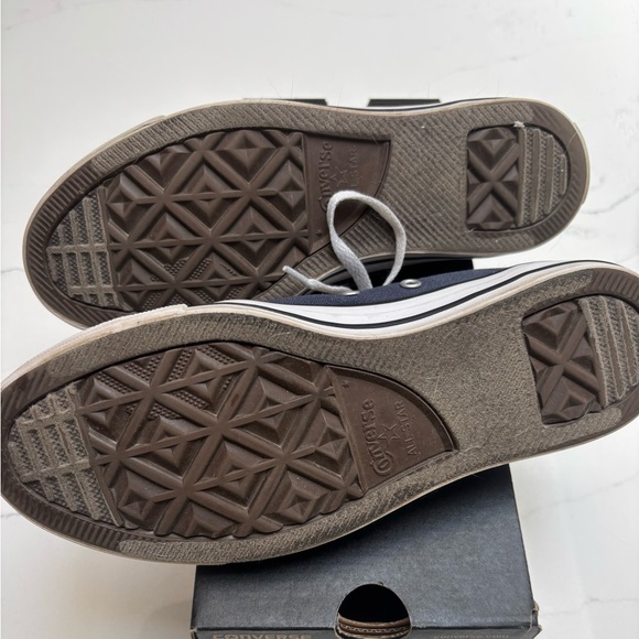 Classic Navy Converse Canvas Sneakers - Picture 4 of 5